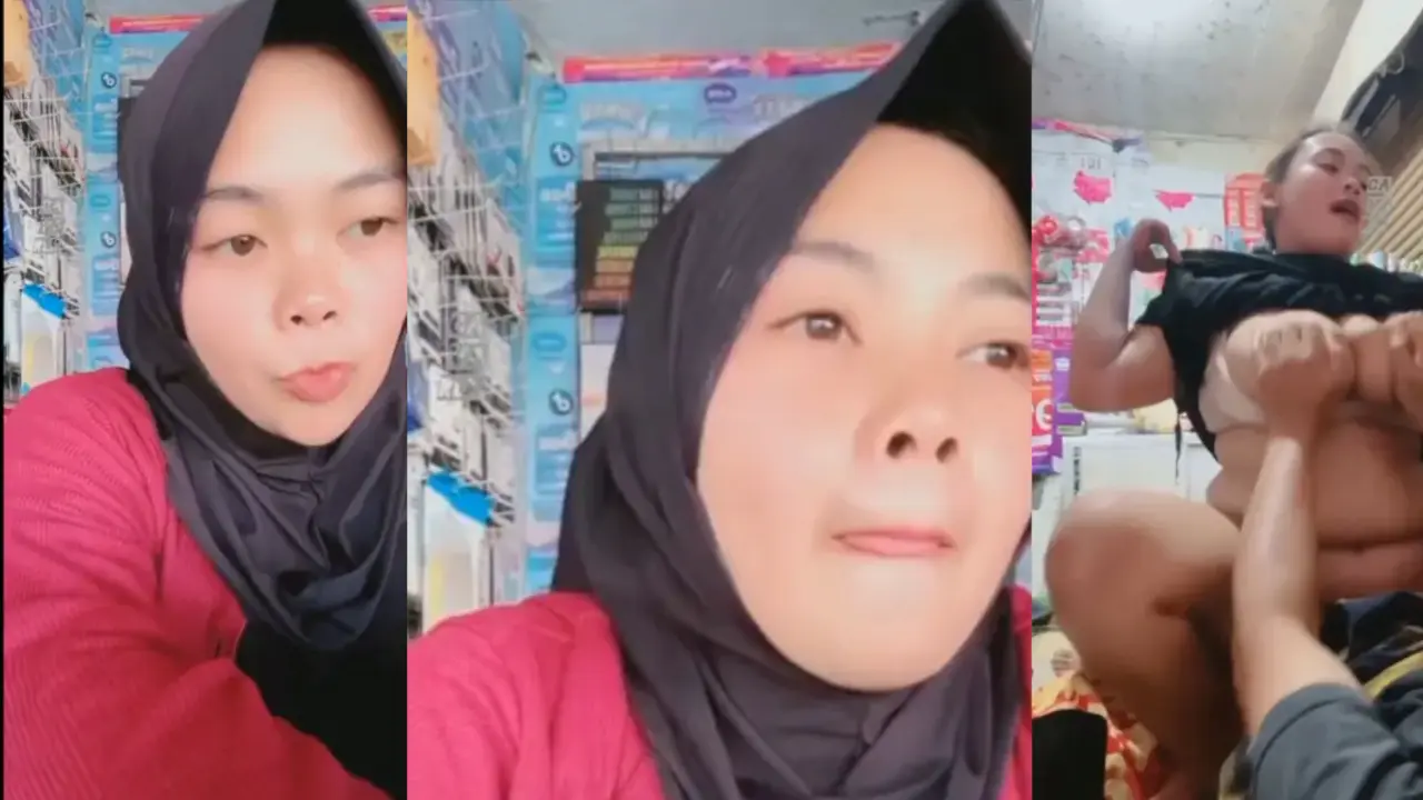 Alisha Hijab Penjaga Konter Ajak Pembeli Ngewe di Konter