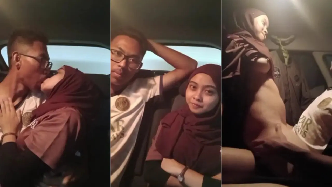 Sejoli Asyik Main Dalam Mobil Saat parkir(1080)