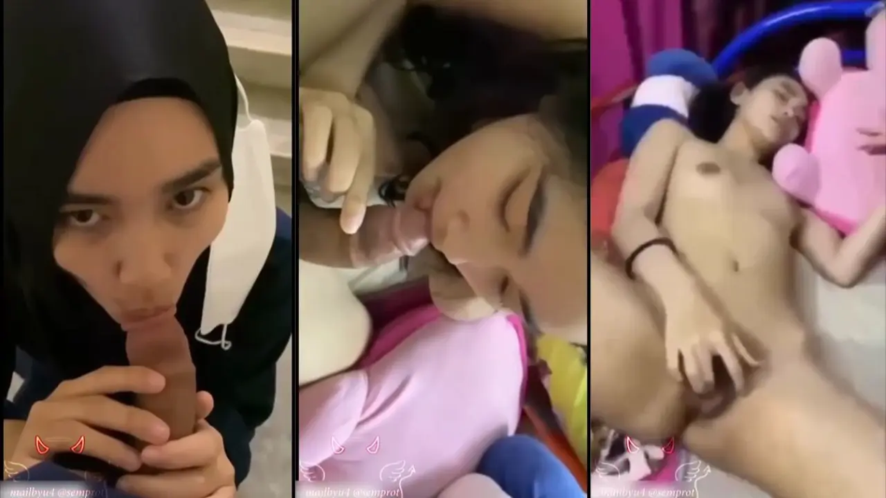 Jilbab sepong kontol guru ditangga sekolah (720)