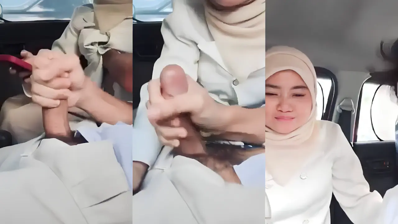 Gadis cantik imut Malay nyepong kontol pacar di mobil
