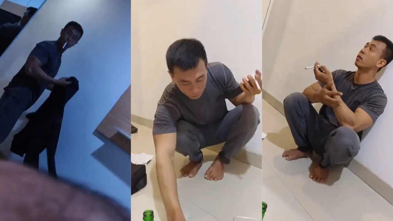 gimana gak puas sampai banjir dapat laki begini perkasa nya