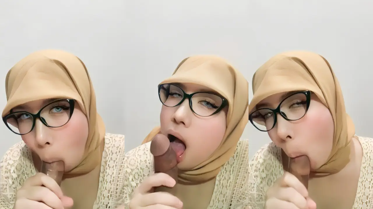 sepongan gila ukhty jilbab kaca mata
