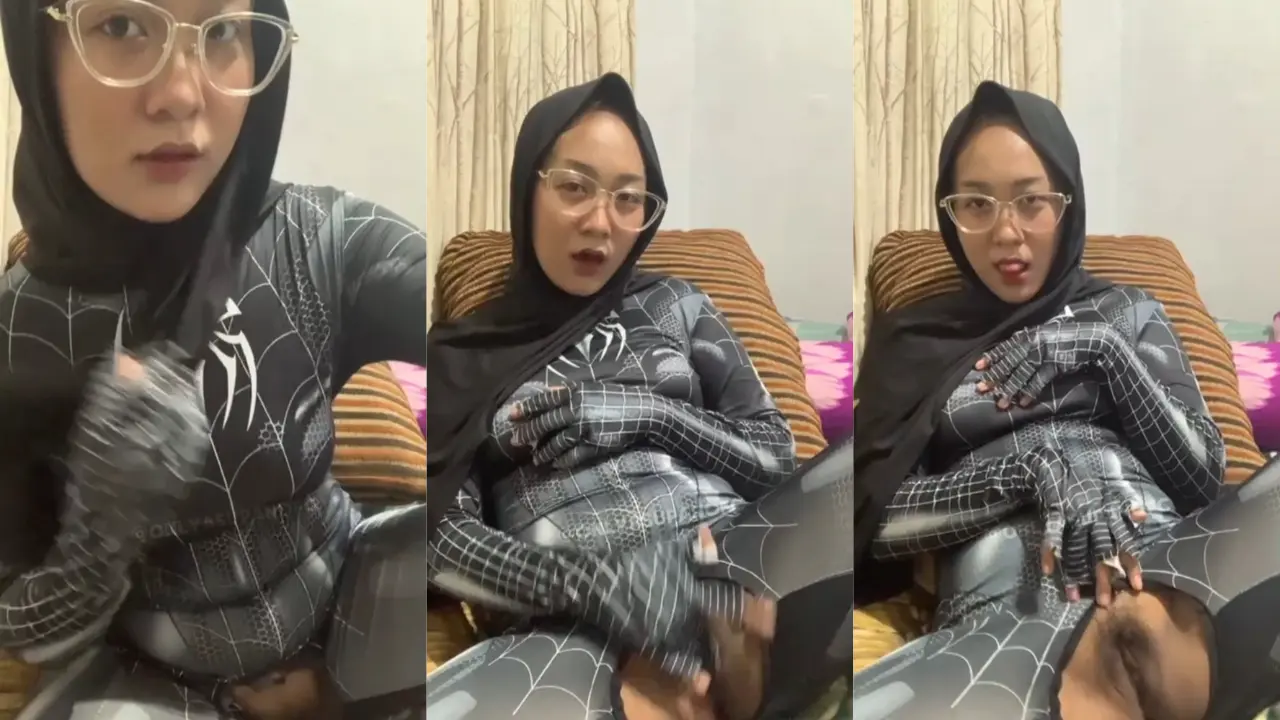 Jilbab Colmek Cosplay Spider(1080)