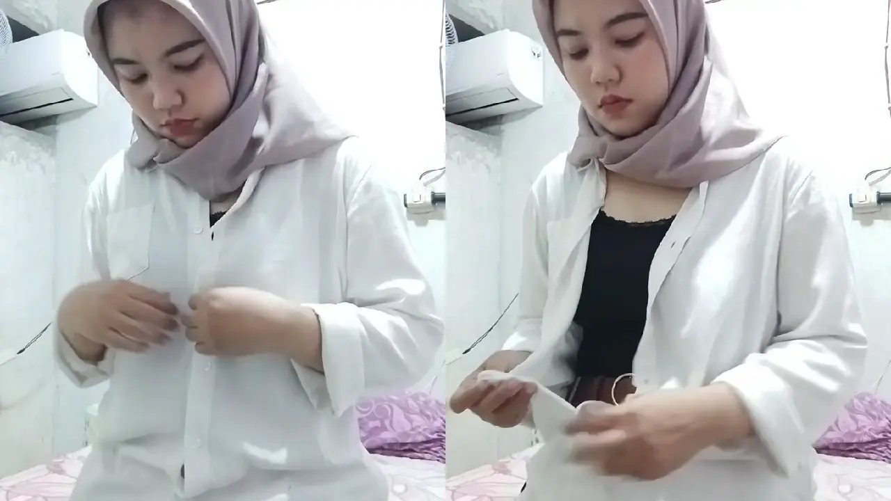 hijab lagi ganti baju