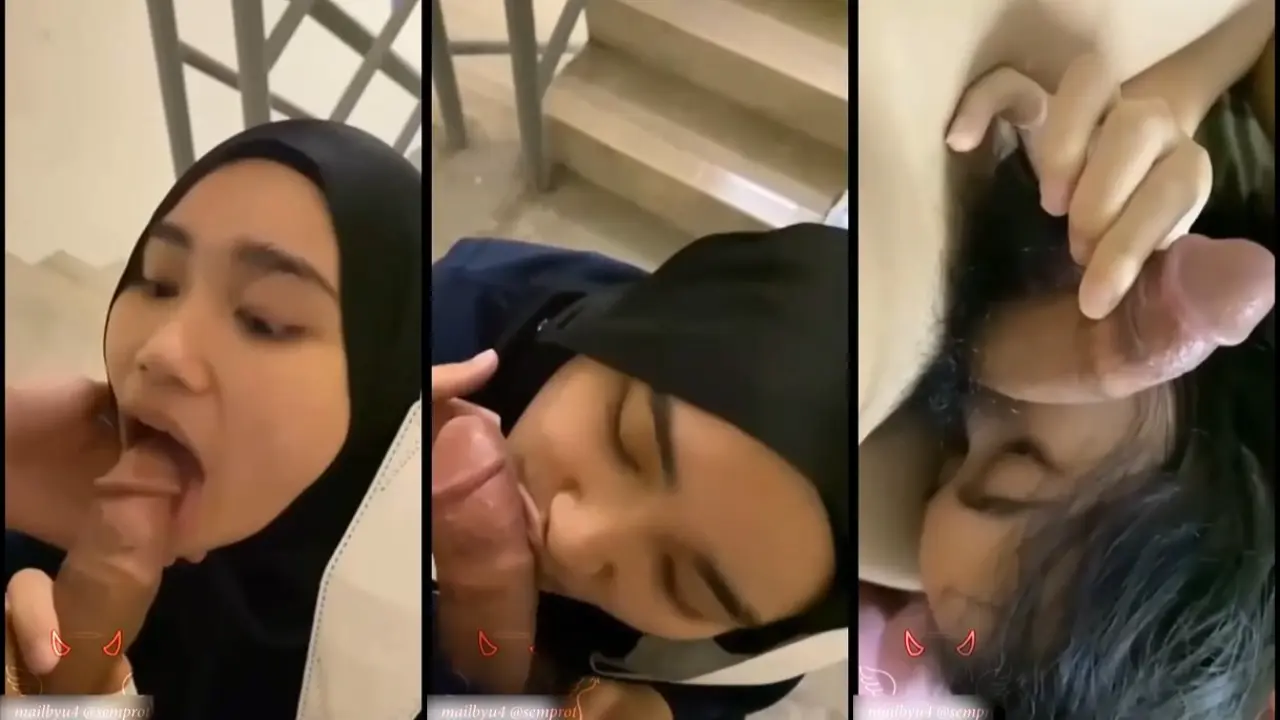 Hijab malay sepong kontol guru ditangga sekolah