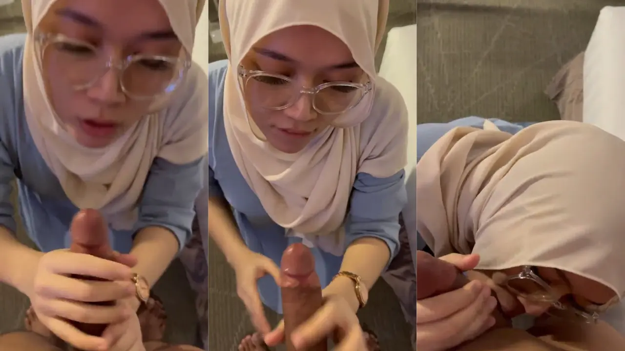 Cewek hijab sepong lahap