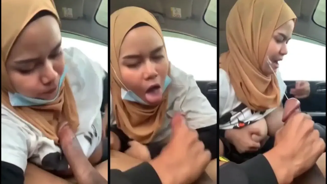 Jilbab Hyper Masih Di Mobil Belom Sampai Rumah Udah Nyepong Aja