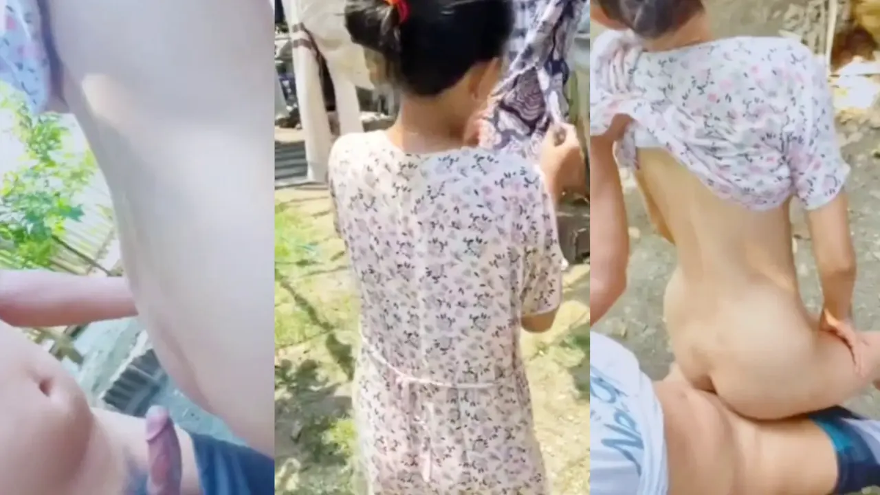 Ngentot sama istri tetangga yang lagi jemur baju dibelakang rumahnya