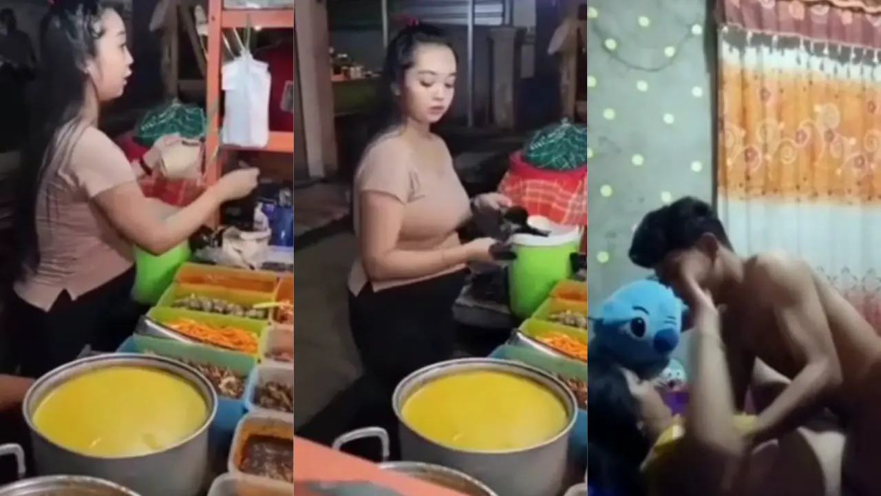 Pelayan warteg cantik dibaperin kang ojol, akhirnya kena diewe