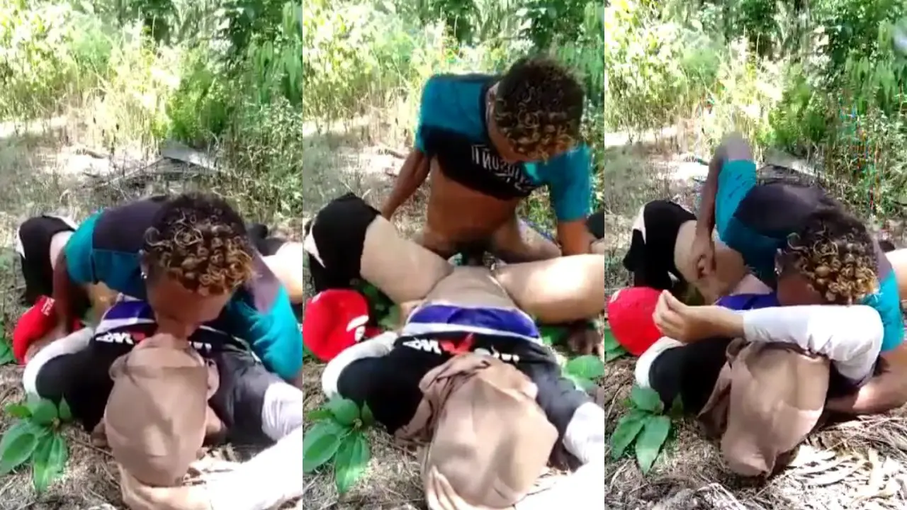 NENG Hijab Di Ewe pacar Papua