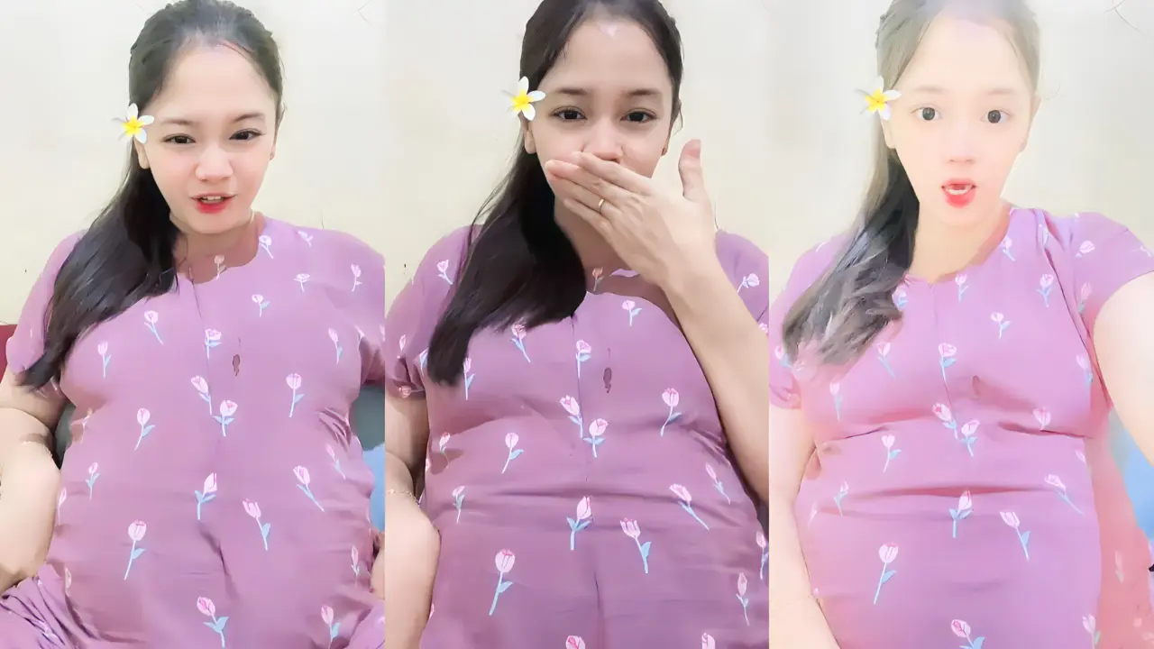 Mamah muda yg sedang hamil live sambil ngobrol 