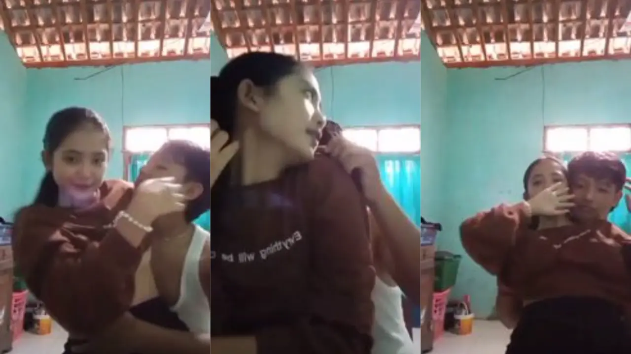 rumah lagi sepi kesempatan ajak sepupu ngewe (360)