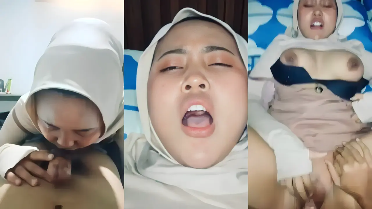 Jilbab sange suka jilat kontol 