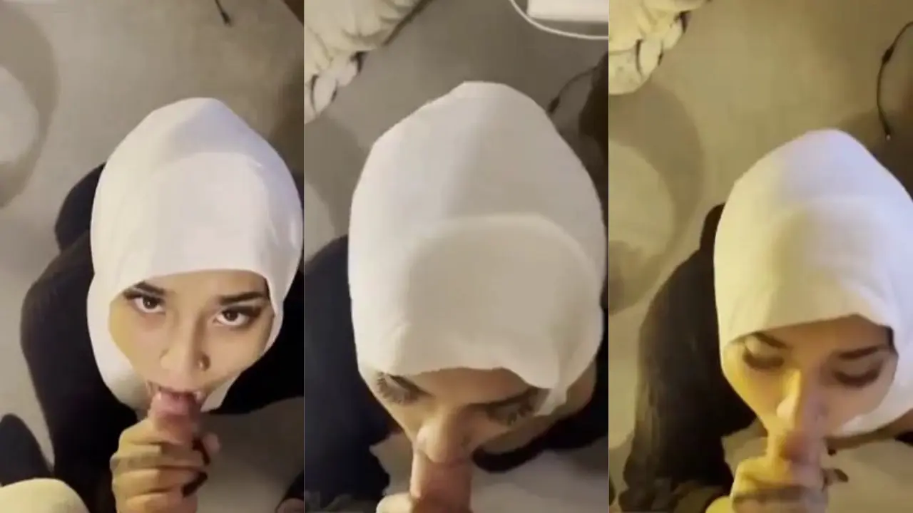 Kocokan Mamih Hijab Blasteran Malay Crot Muka