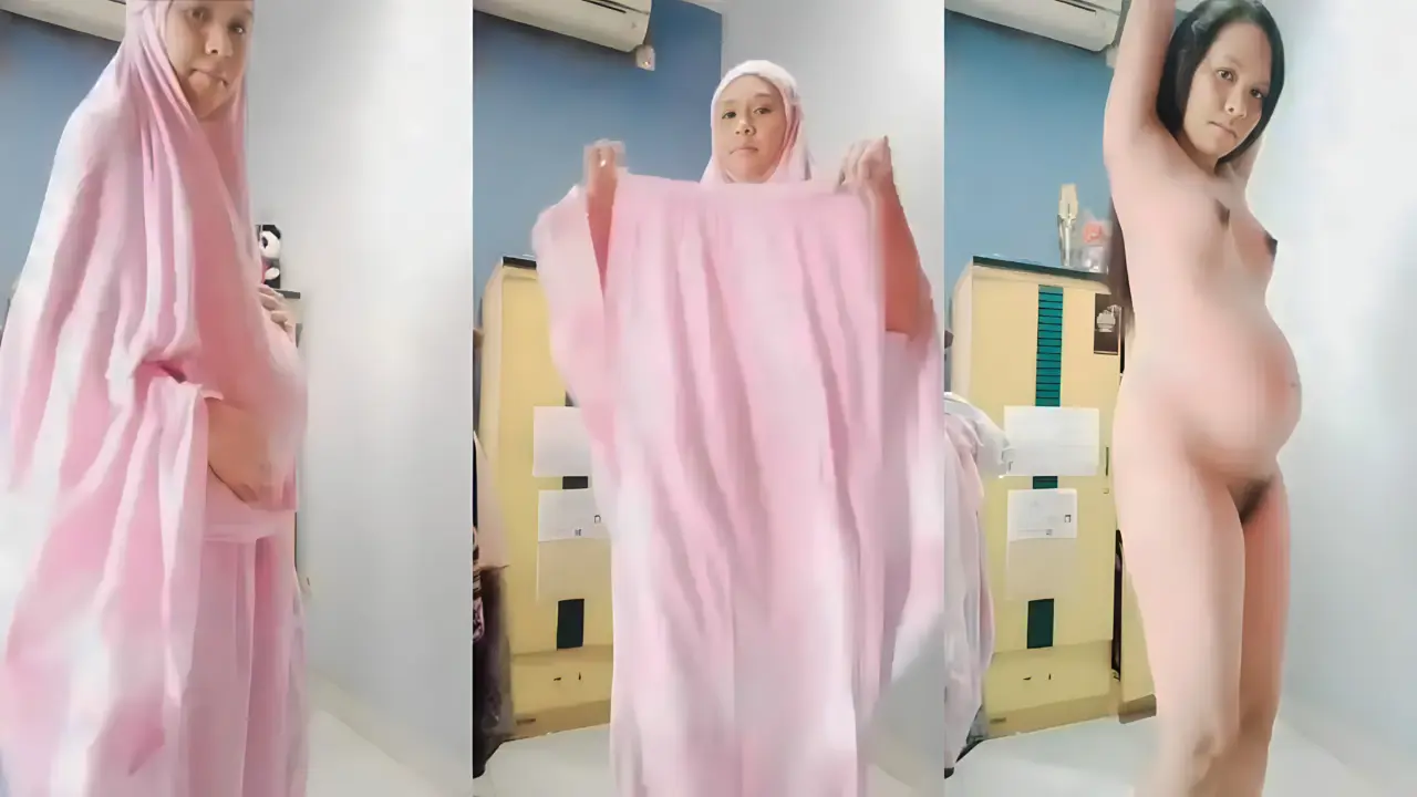 Mukena pink viral hijab hamil colmek bumil jilbab bokep cantik (1)