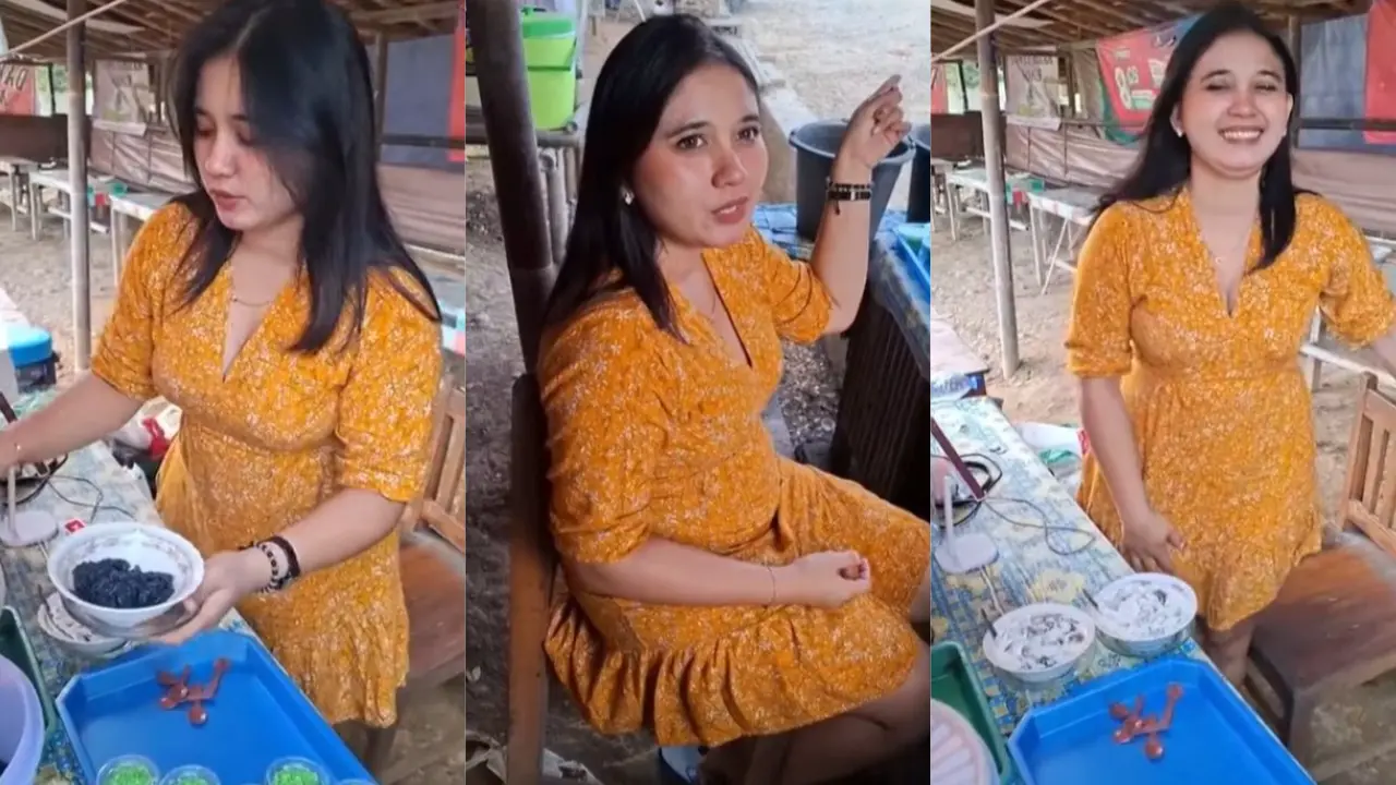 Penjual ES viral Dipinggir jalan