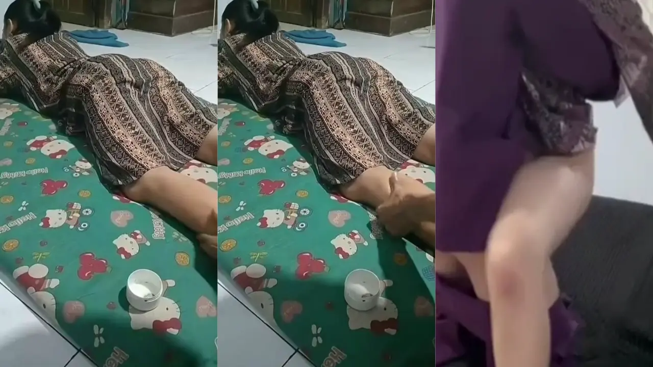 Pijitin istri anak gak tahan langsung gendong ke kamar cok