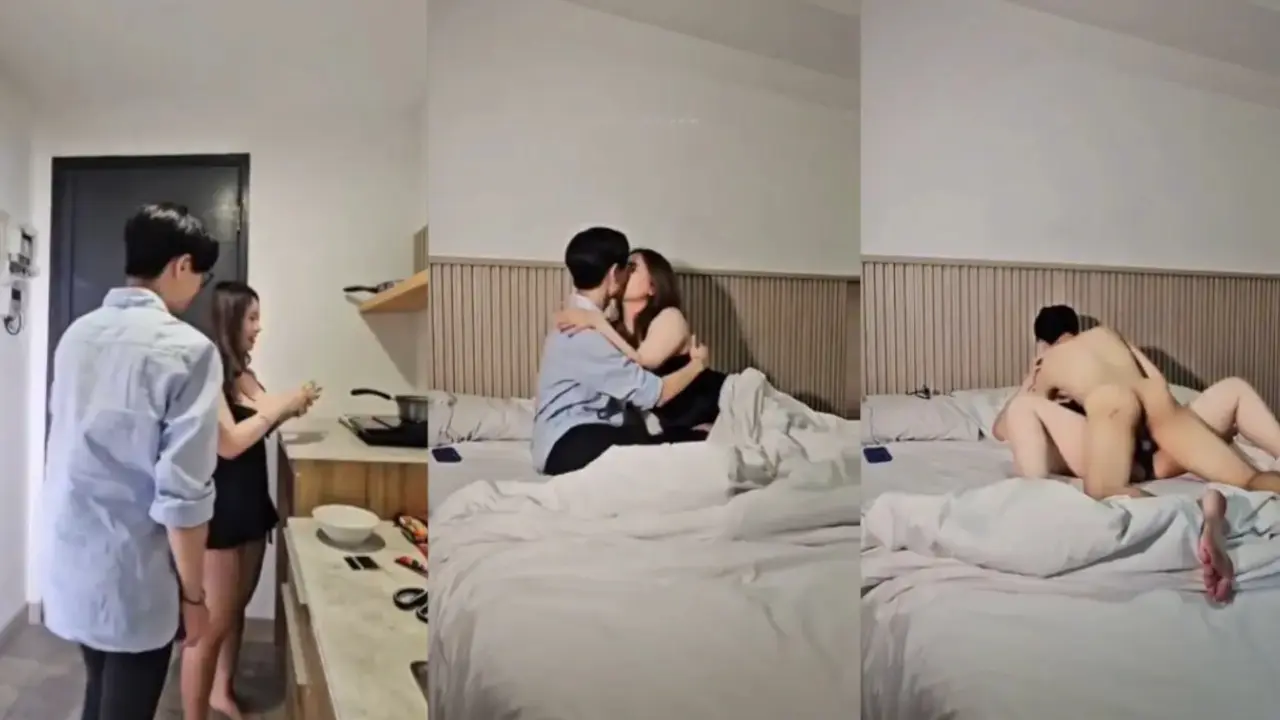 Cece cantik mulua Masakin Pacar Indomie Kenyang Baru Ngewe