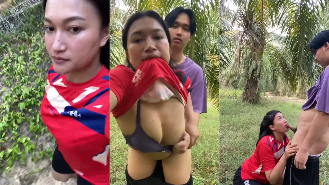 Pemuda pemudi thailand yang pernah viral ngewe di kebun sawit dikasih crot dalem sama cowonya