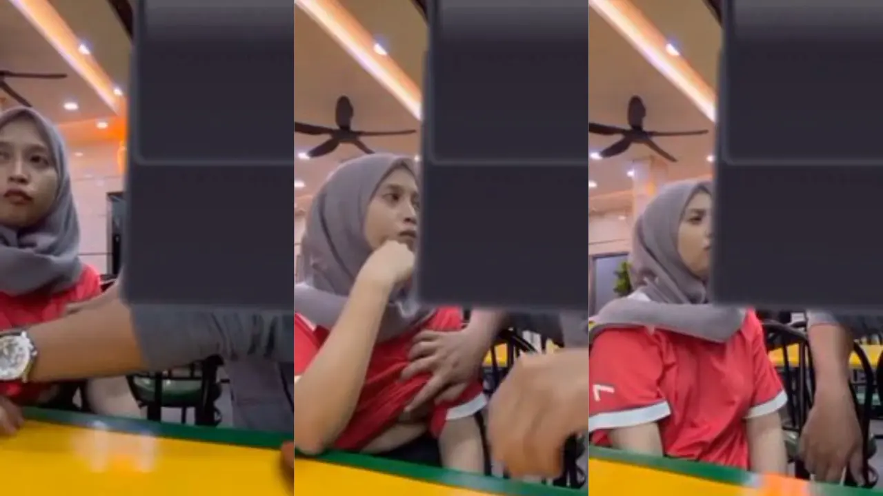  Ukhti jilbab digrepe dikafe 