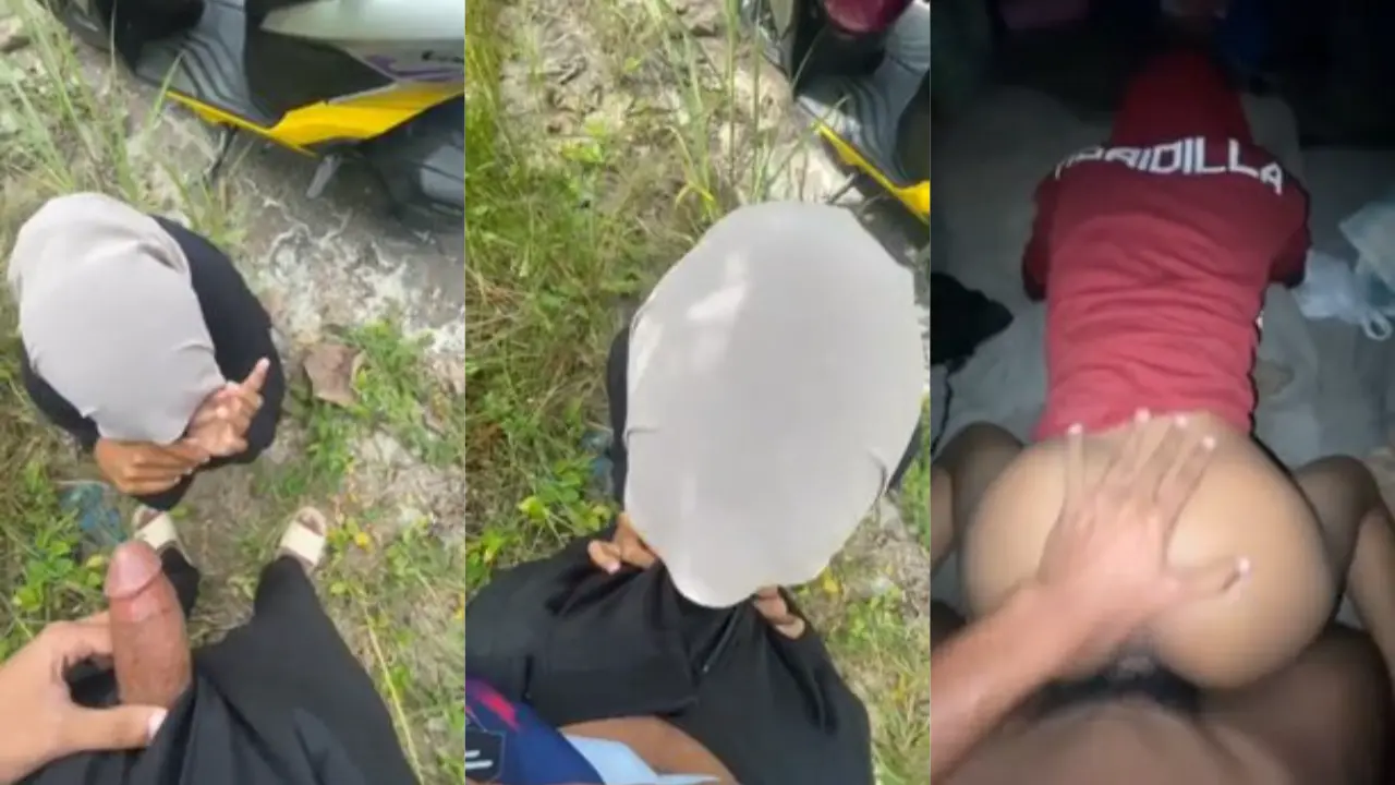  Awek Tudung Kulum Batang Pakwe Outdoor (360)