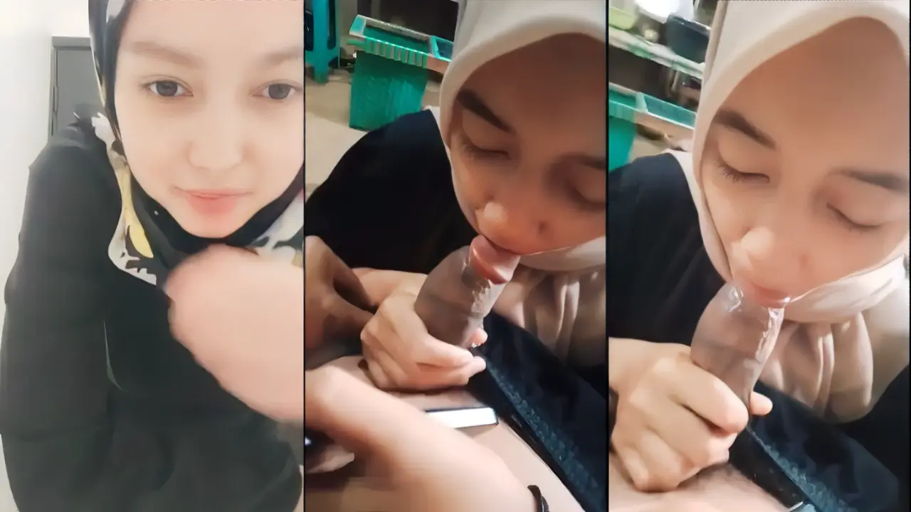 BU GURU Jilbab Ngemut Kontol Di Kantin