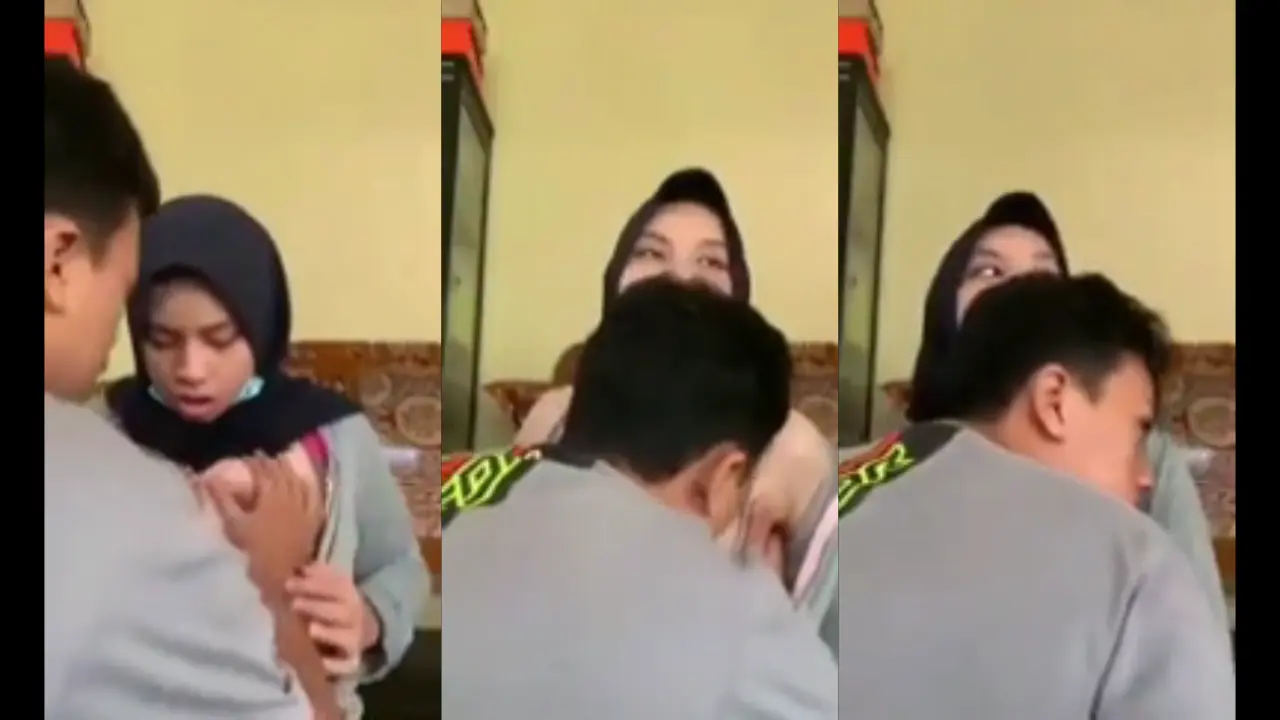 Hisap payudara pacar krudung hitam (240)