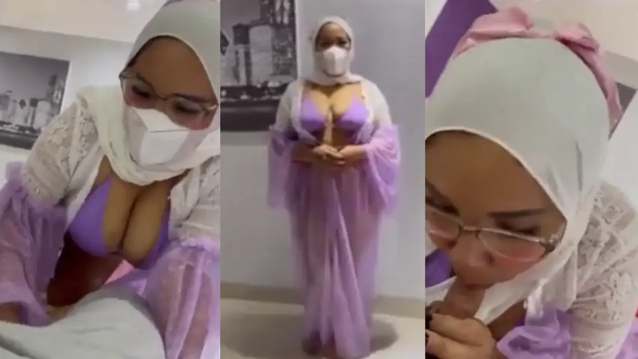 Hijab Tante Yona terbaru goyangin berondong 2 menit udah crot
