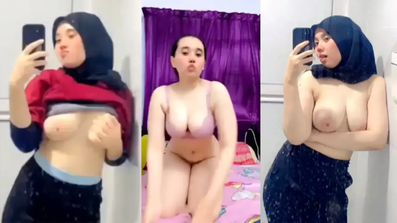 Jilbab Cantik Full Scene Pamer Memek di Kasur
